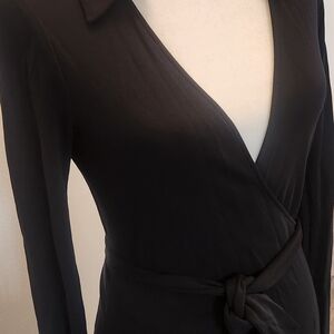 Diane Von Furstenberg Black Sleeveless Dress